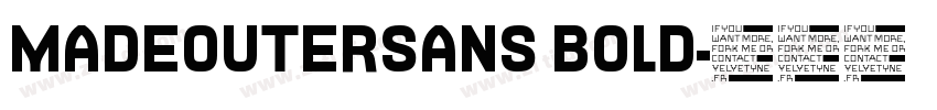 MADEOUTERSANS BOLD字体转换